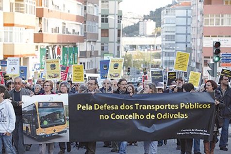 Manifestação da Comissão de Utentes dos Transportes Públicos de Odivelas